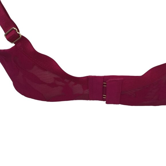 Thirdlove Unlined Foliage Perfect Coverage Lace Bra Size 36C 1/2 Pink Sheer - Picture 6 of 8